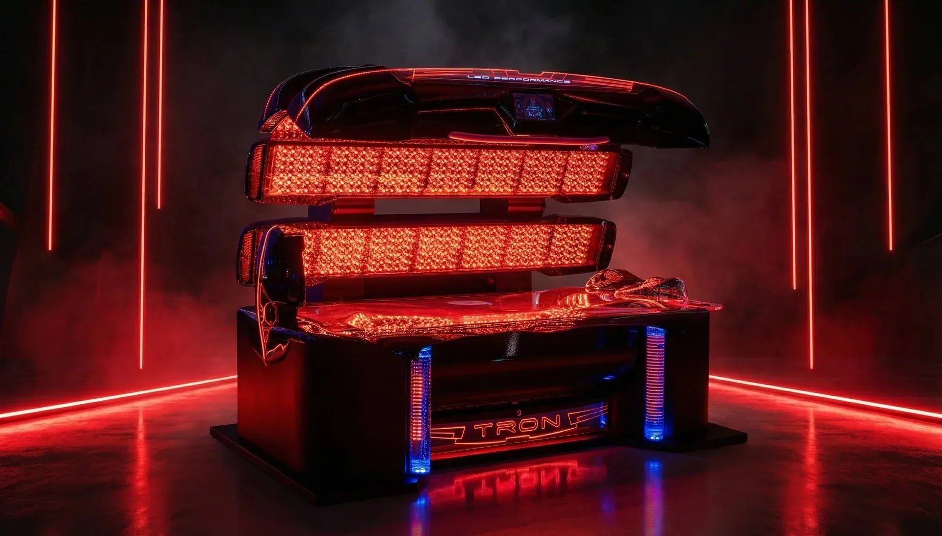 TRON ARES PRO, horizontální platforma pro fotobiomodulaci